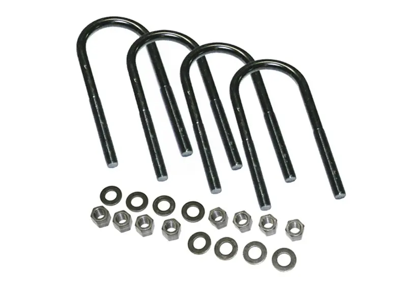 Superlift 11334 U-Bolt Kit – 5/8" X 3-3/8" X 8", Round Style With Mounting Hardware 1