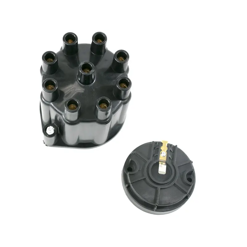 Top Street Performance Distributor Cap & Rotor Kit – 8-Cylinder, Female Terminal, Matte Black 1