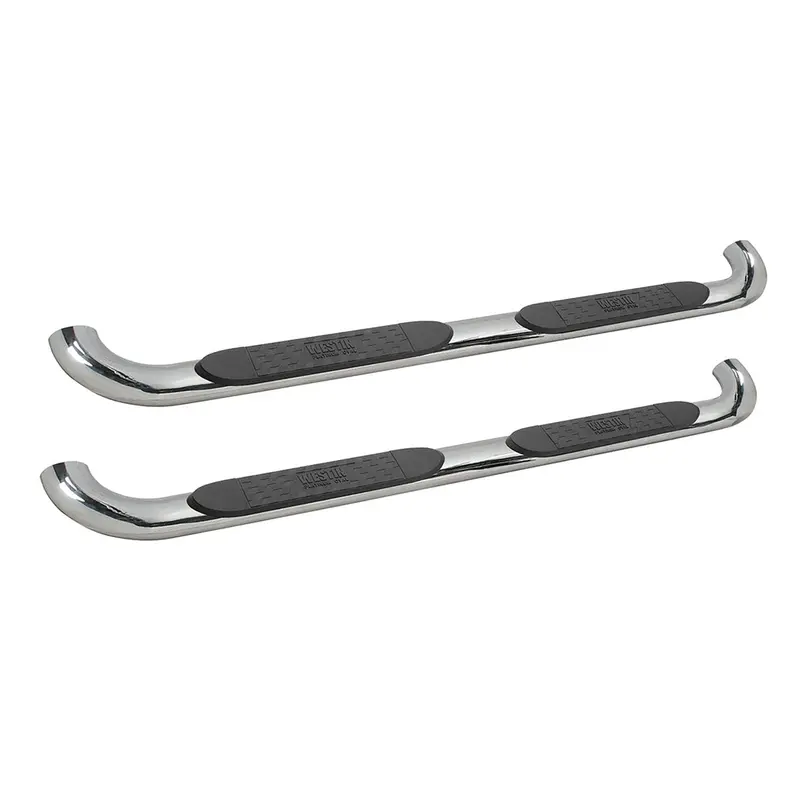 Westin Platinum Series 4-Oval Nerf Step Bars – Sleek Stainless Steel Side Steps With Polished Finish 1